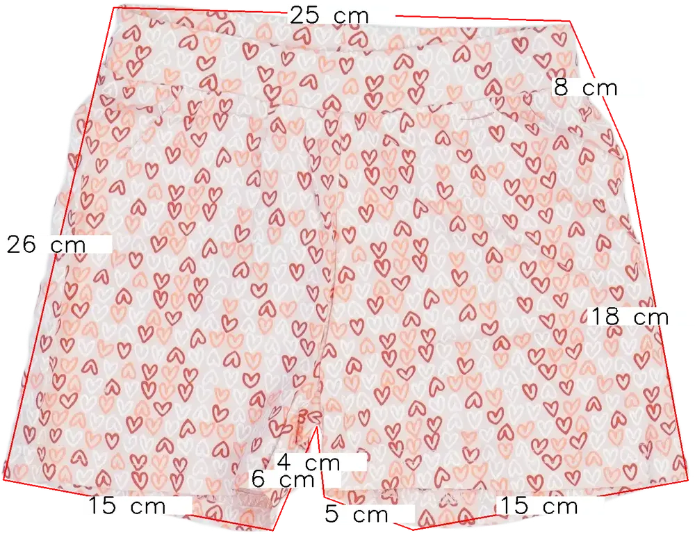 Rózsaszín Hema Rövidnadrág EU 128 / UK 8 év / US 8 év/M