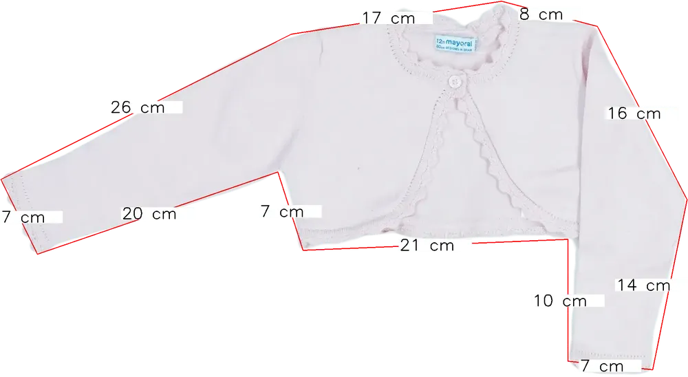 Rózsaszín Mayoral Bolero EU 80 / UK 9-12 hónap / US 12 hónap