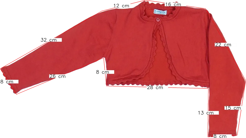 Piros Mayoral Bolero EU 98 / UK 3 év / US 3T