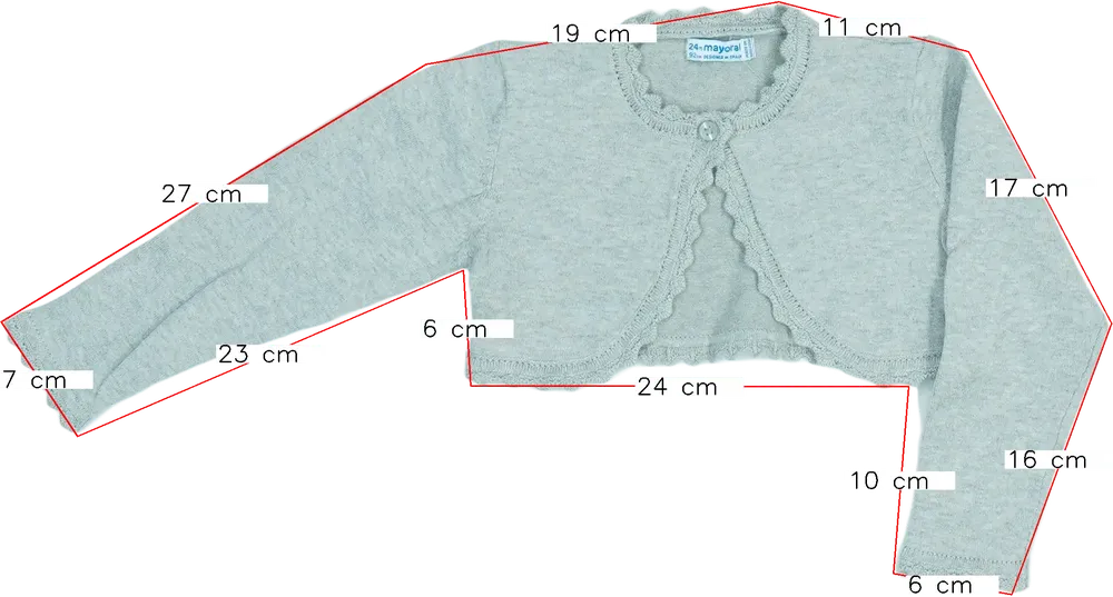 Szürke Mayoral Bolero EU 92 / UK 2 év / US 2T