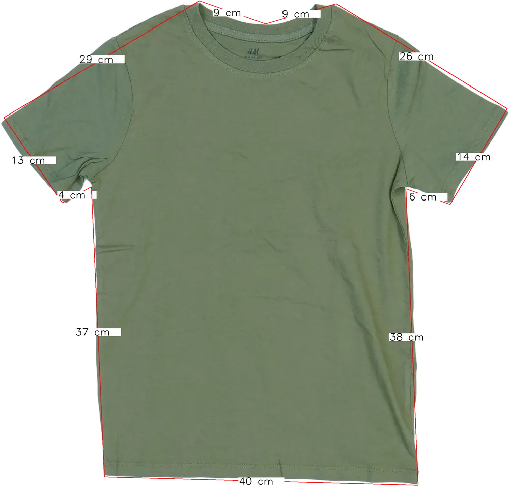 Zöld H&amp;M Póló EU 152 / UK 12 év / US 12 év/L