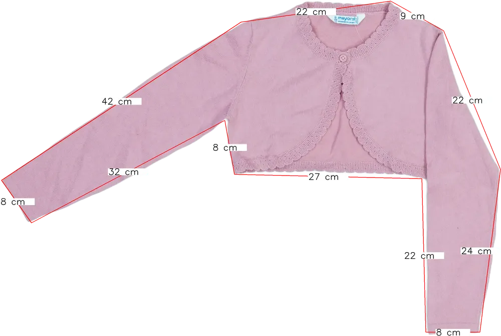 Rózsaszín Mayoral Bolero EU 128 / UK 8 év / US 8 év/M