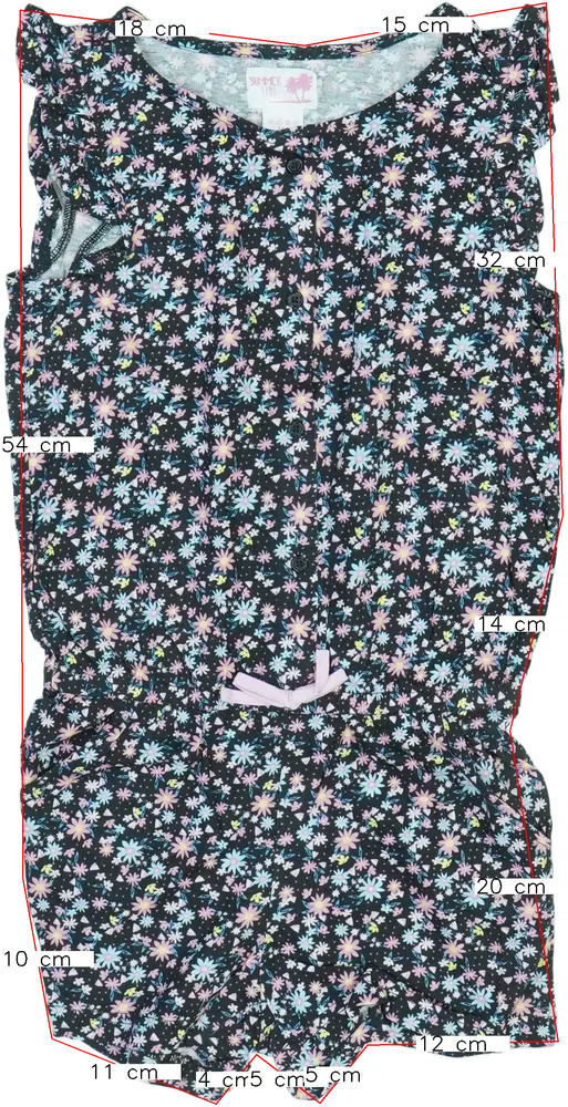 Fekete Alive Playsuit / Jumpsuit EU 146 / UK 11 év / US 12 év/L