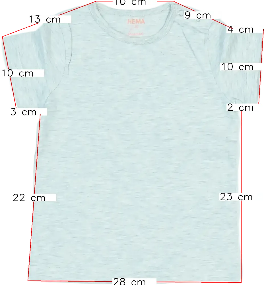 Szürke Hema Póló EU 86 / UK 12-18 hónap / US 18 hónap