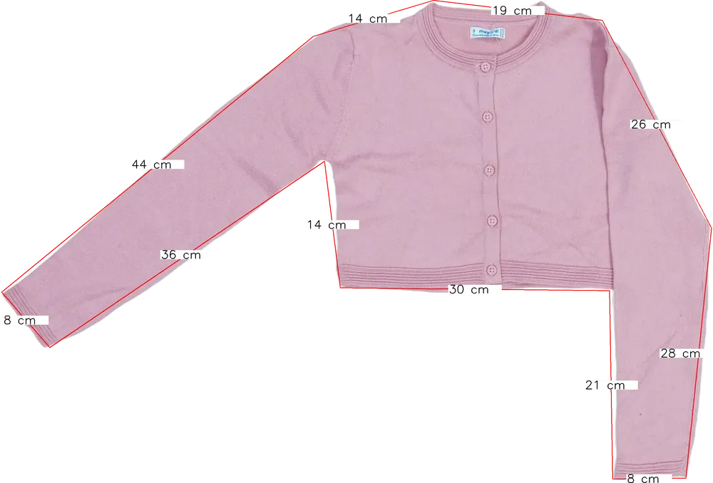 Rózsaszín Mayoral Bolero EU 134 / UK 9 év / US 9 év/L