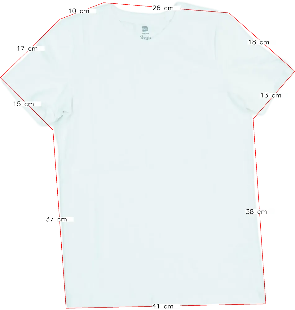 Fehér Hema Póló EU 164 / UK 14 év / US 14 év/XL