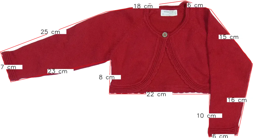 Piros Mayoral Bolero EU 86 / UK 12-18 hónap / US 18 hónap