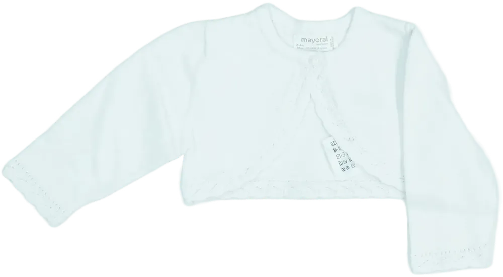 Fehér Mayoral Bolero EU 62 / UK 0-3 hónap / US 0-3 hónap