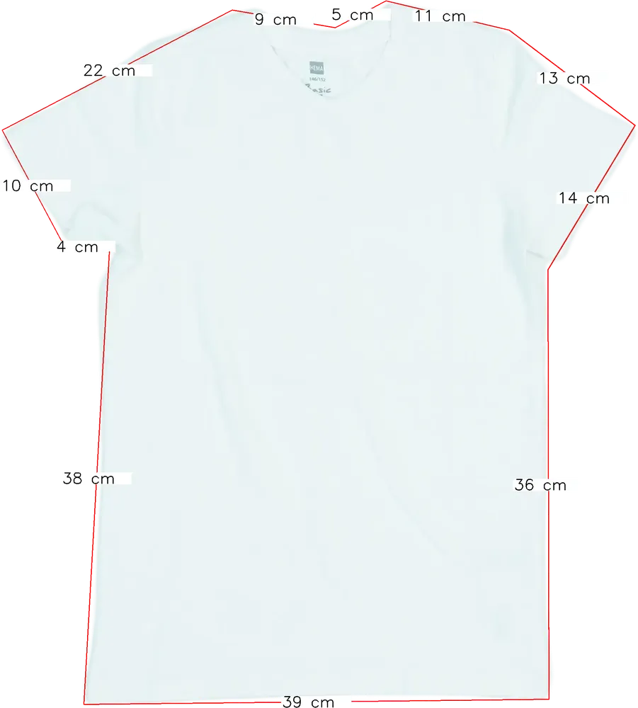 Fehér Hema Póló EU 152 / UK 12 év / US 12 év/L