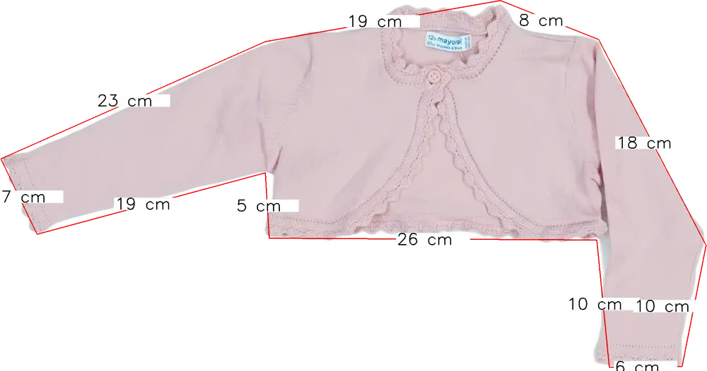 Rózsaszín Mayoral Bolero EU 80 / UK 9-12 hónap / US 12 hónap