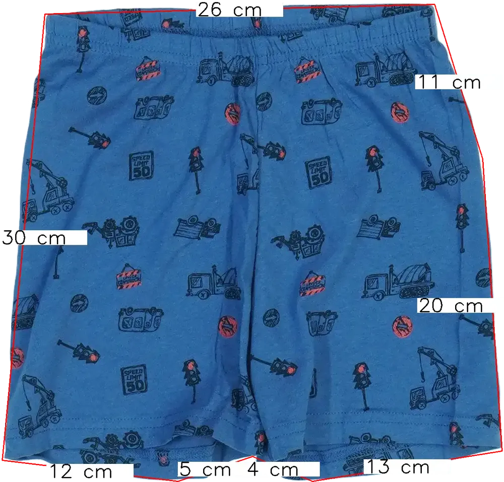 Kék Hema Rövidnadrág EU 128 / UK 8 év / US 8 év/M