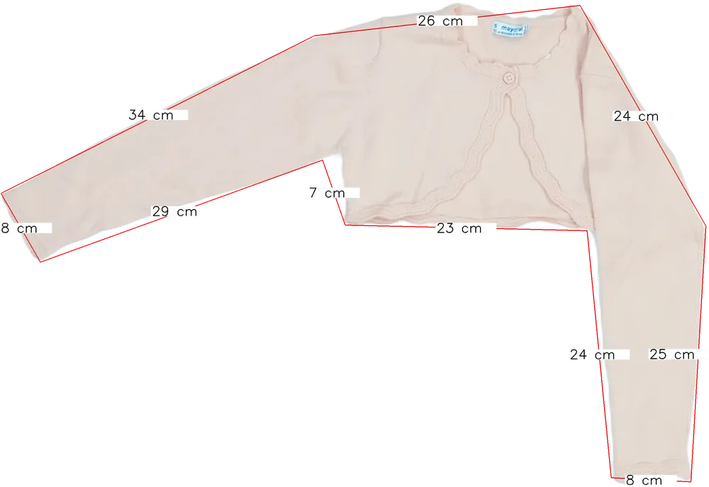 Rózsaszín Mayoral Bolero EU 110 / UK 5 év / US 5 év/XS