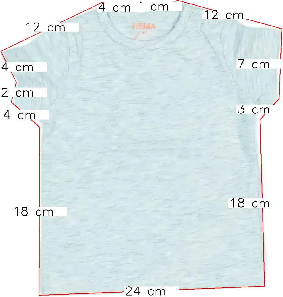 Szürke Hema Póló EU 62 / UK 0-3 hónap / US 0-3 hónap