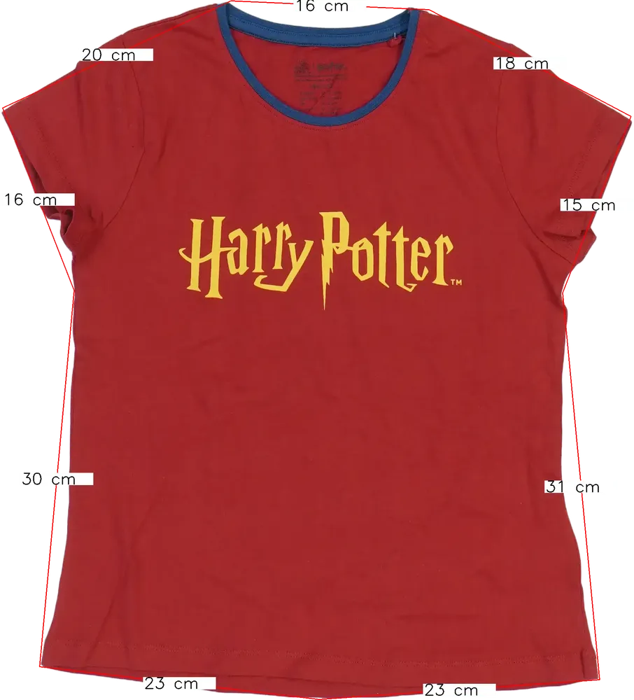 Piros Harry Potter Póló EU 152 / UK 12 év / US 12 év/L