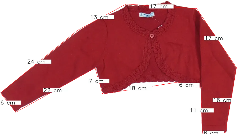 Piros Mayoral Bolero EU 92 / UK 2 év / US 2T