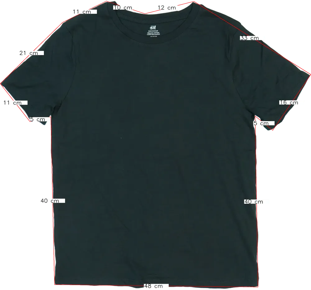 Fekete H&amp;M Póló EU 170 / UK 15 év / US XL