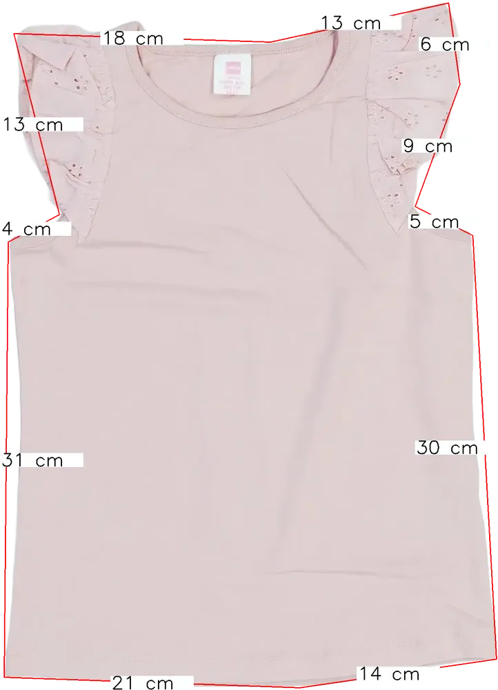 Rózsaszín Hema Póló EU 128 / UK 8 év / US 8 év/M