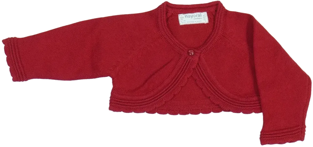 Piros Mayoral Bolero EU 56 / UK Újszülött / US Újszülött