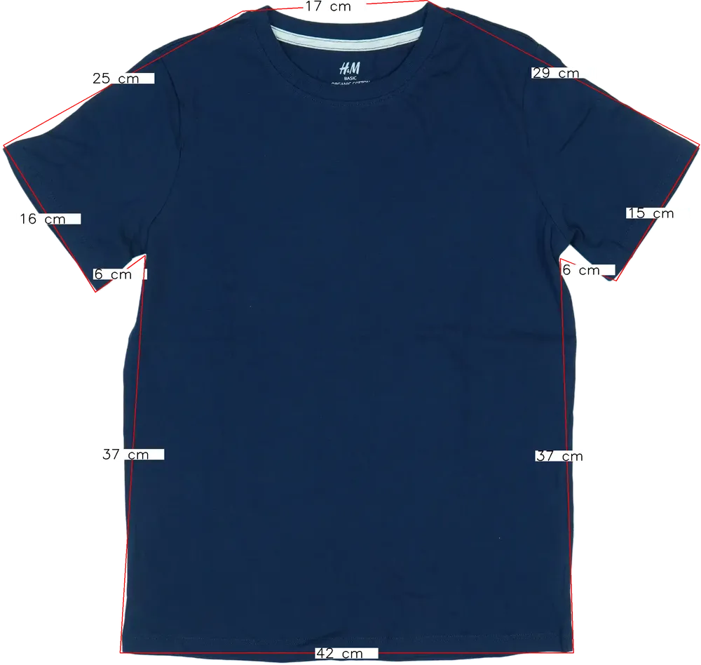 Kék H&amp;M Póló EU 152 / UK 12 év / US 12 év/L