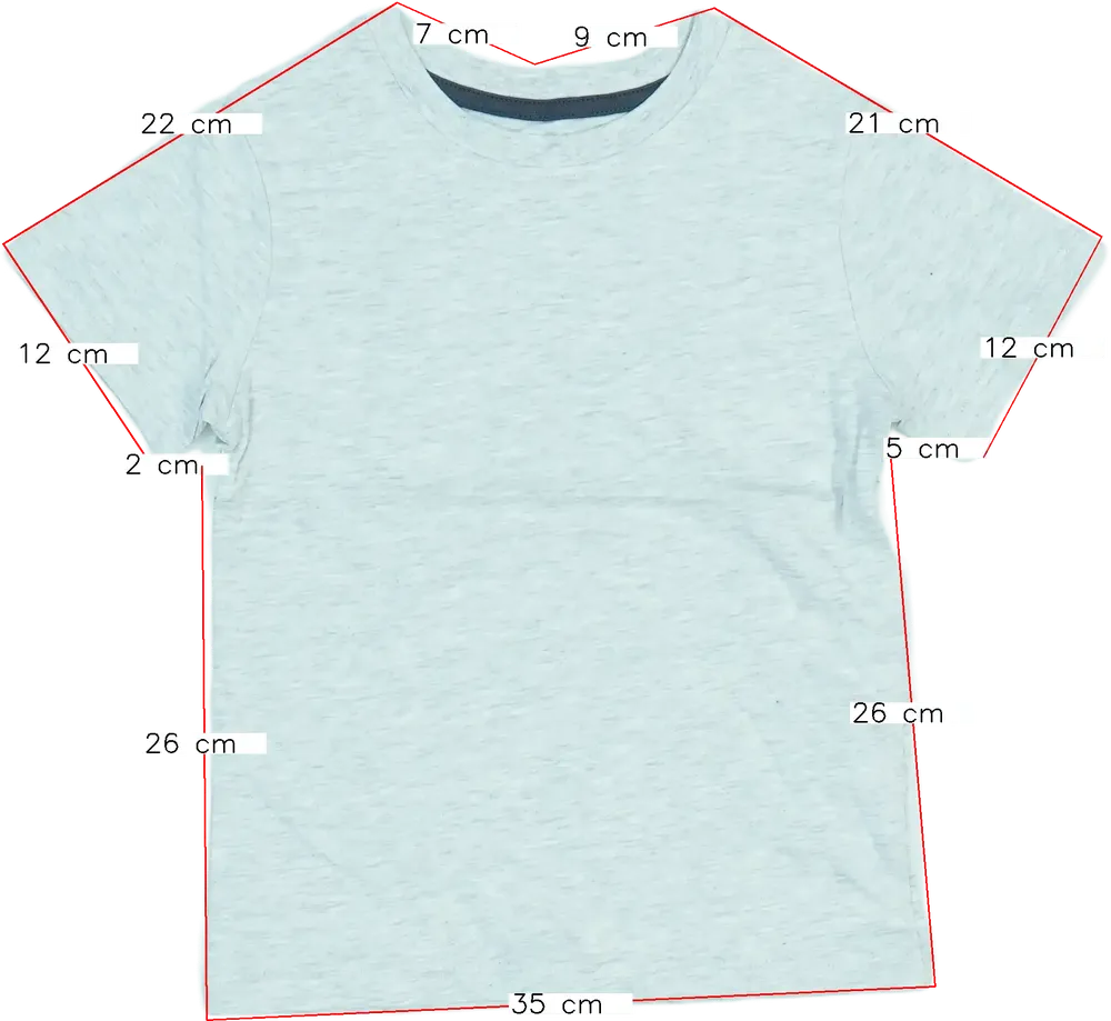 Szürke H&amp;M Póló EU 116 / UK 6 év / US 6 év/S