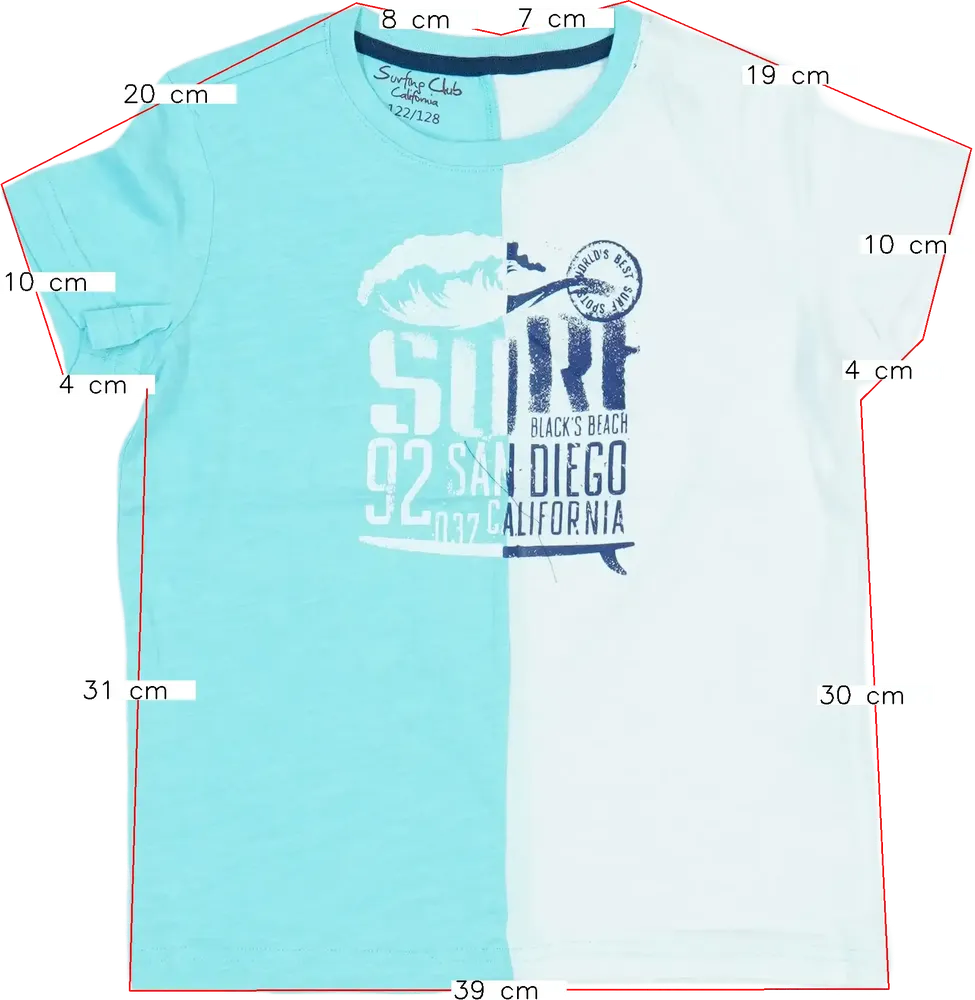 Többszínű PocoPiano Póló EU 128 / UK 8 év / US 8 év/M