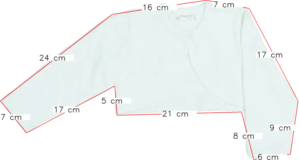 Fehér Mayoral Bolero EU 74 / UK 6-9 hónap / US 6-9 hónap