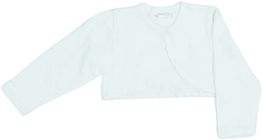 Fehér Mayoral Bolero EU 74 / UK 6-9 hónap / US 6-9 hónap