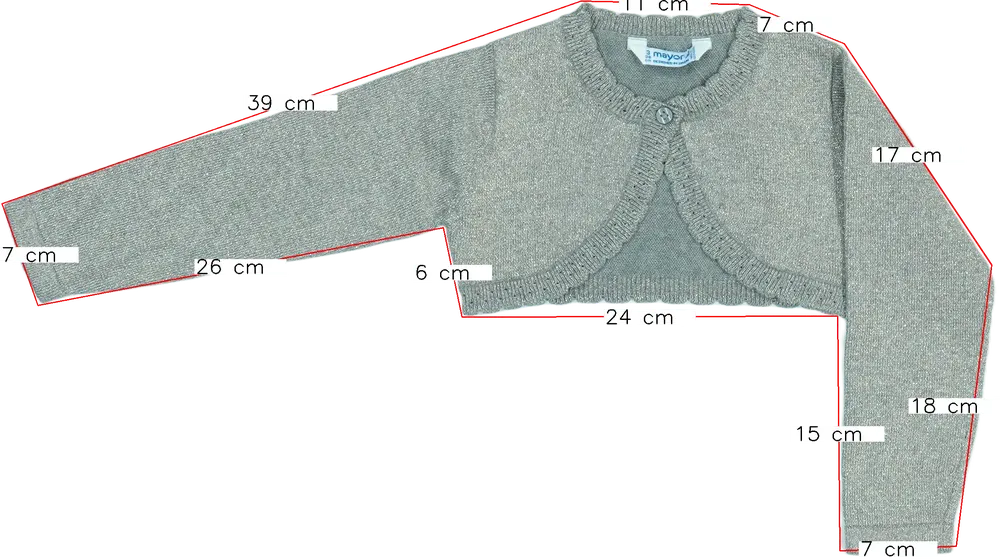 Ezüst Mayoral Bolero EU 98 / UK 3 év / US 3T