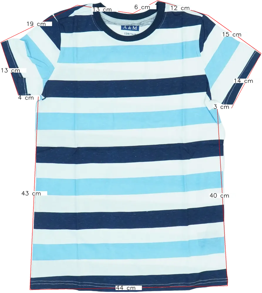 Többszínű A&amp;M Póló EU 164 / UK 14 év / US 14 év/XL