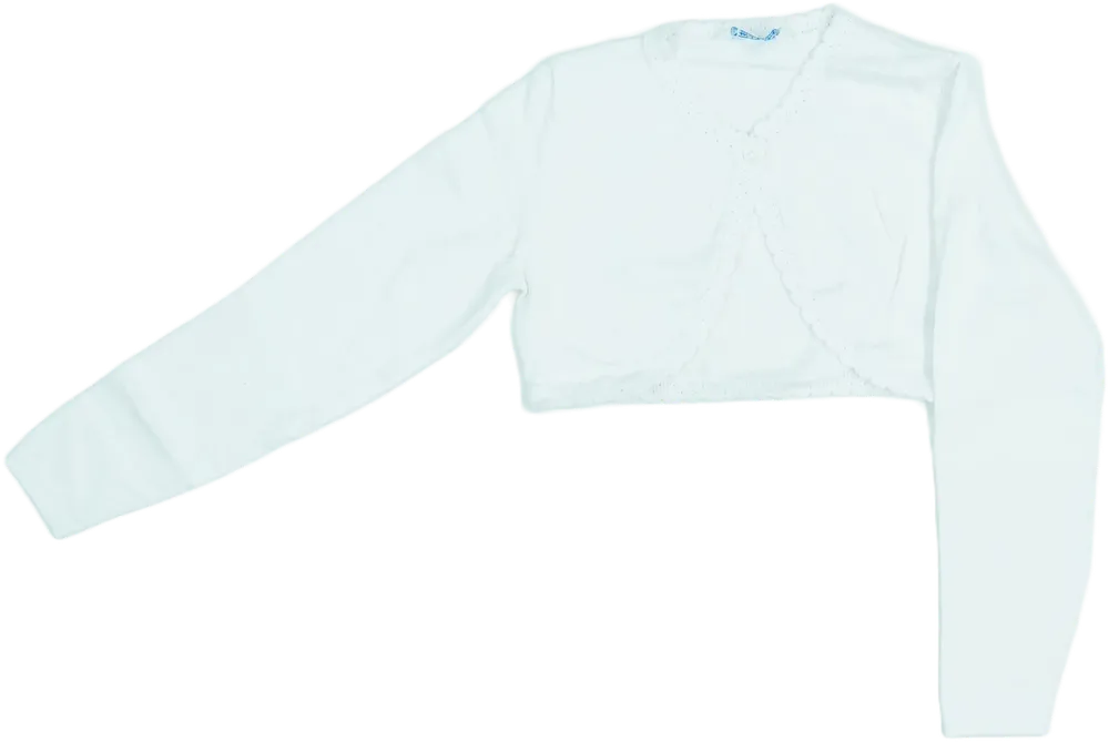 Fehér Mayoral Bolero EU 128 / UK 8 év / US 8 év/M