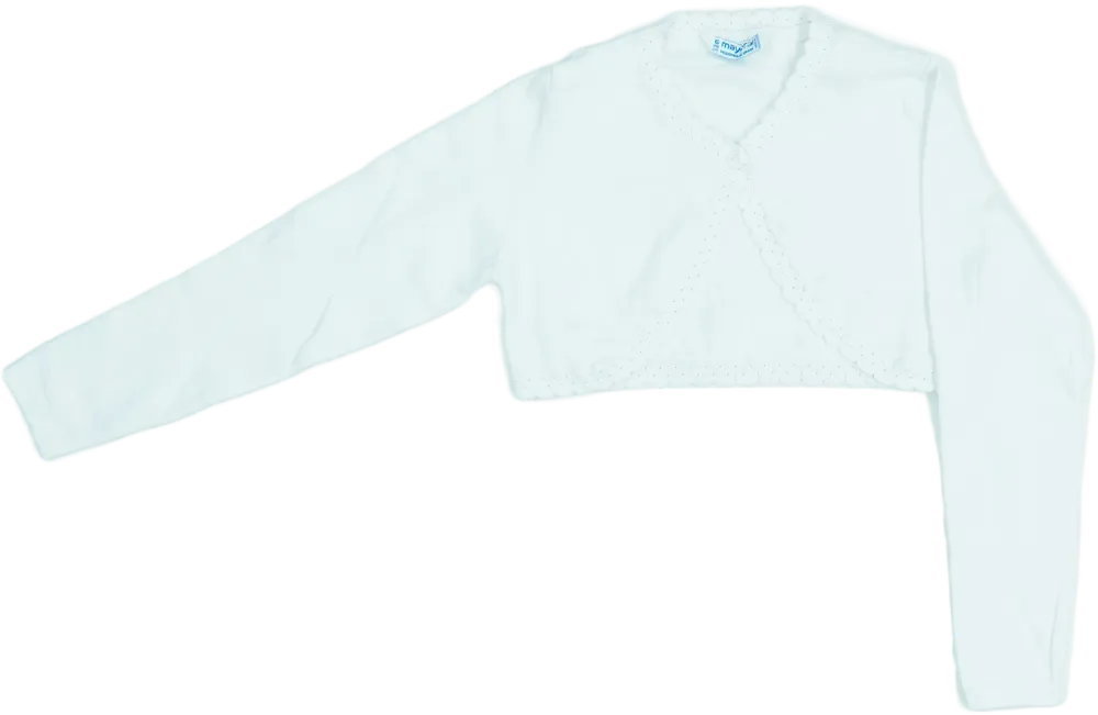 Fehér Mayoral Bolero EU 116 / UK 6 év / US 6 év/S
