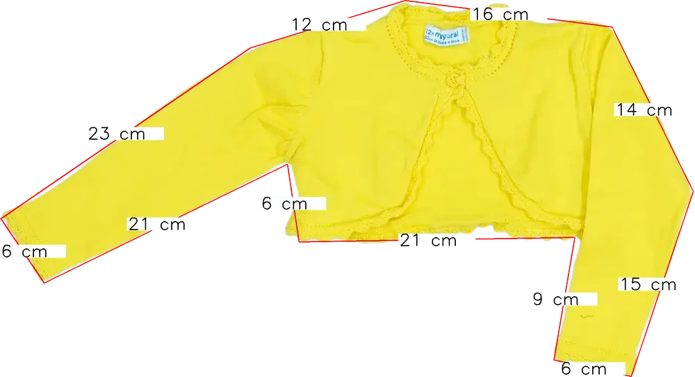 Fehér Mayoral Bolero EU 80 / UK 9-12 hónap / US 12 hónap