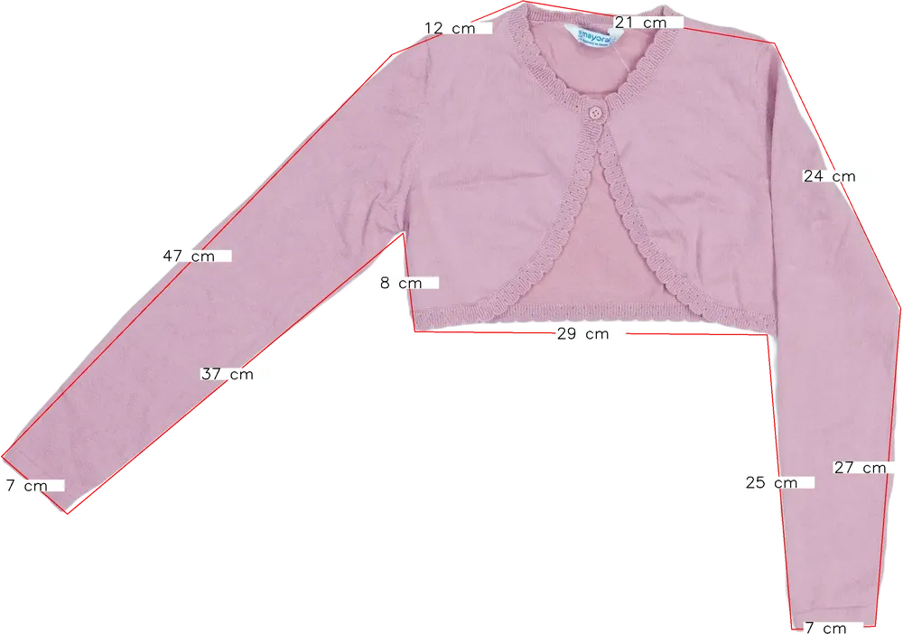 Rózsaszín Mayoral Bolero EU 134 / UK 9 év / US 9 év/L