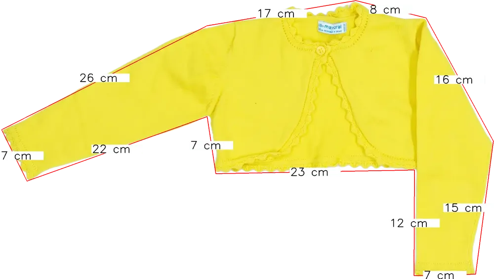 Fehér Mayoral Bolero EU 86 / UK 12-18 hónap / US 18 hónap