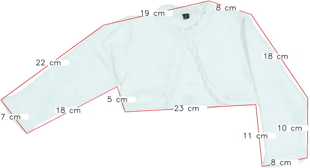 Fehér Mayoral Bolero EU 80 / UK 9-12 hónap / US 12 hónap