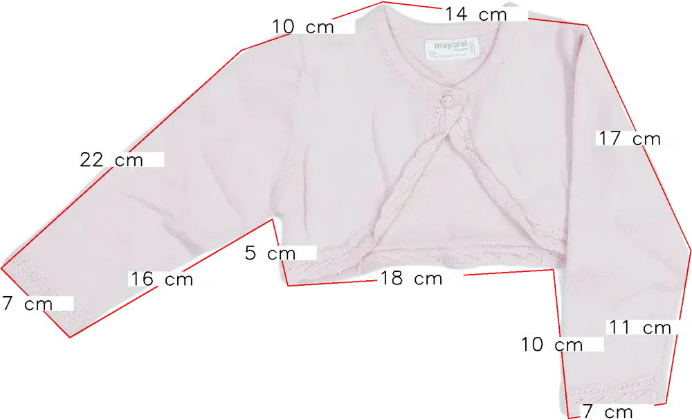 Rózsaszín Mayoral Bolero EU 74 / UK 6-9 hónap / US 6-9 hónap
