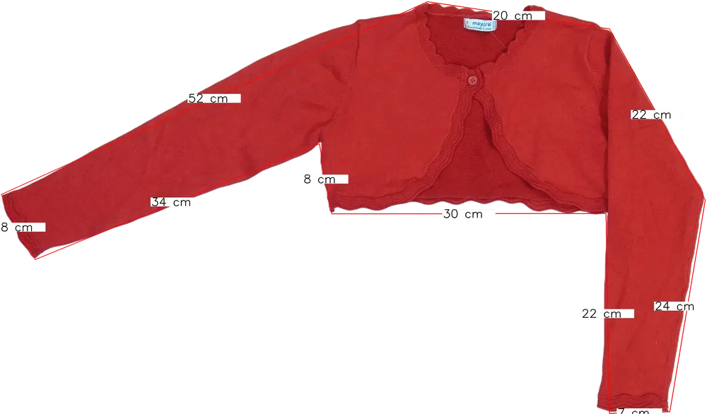 Piros Mayoral Bolero EU 122 / UK 7 év / US 7 év/M