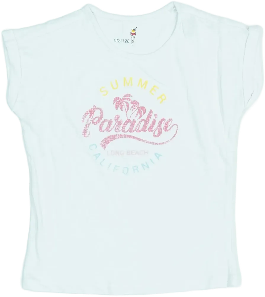 Fehér PocoPiano Póló EU 128 / UK 8 év / US 8 év/M