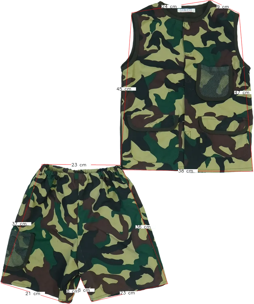 Terepszínű George Jelmez EU 128 / UK 8 év / US 8 év/M