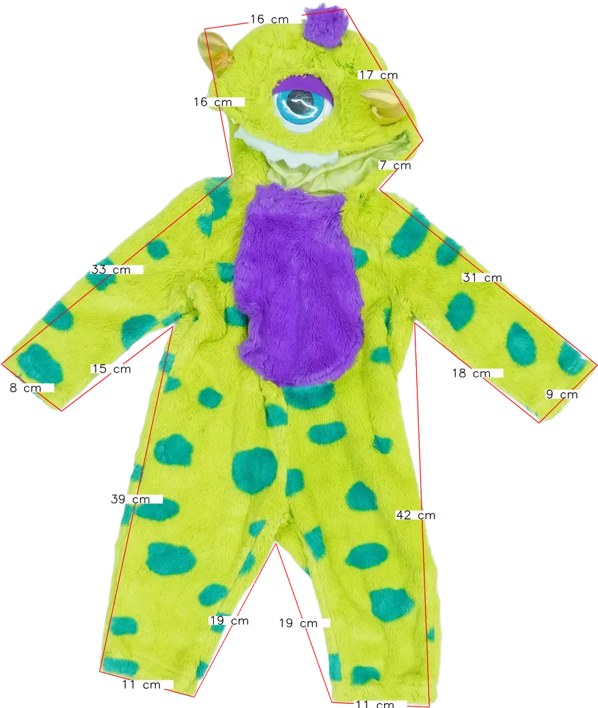 Zöld Egyéb Jelmez EU 74 / UK 6-9 hónap / US 6-9 hónap