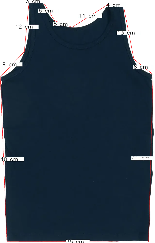 Kék Hema Fiú / Férfi trikó EU 164 / UK 14 év / US 14 év/XL