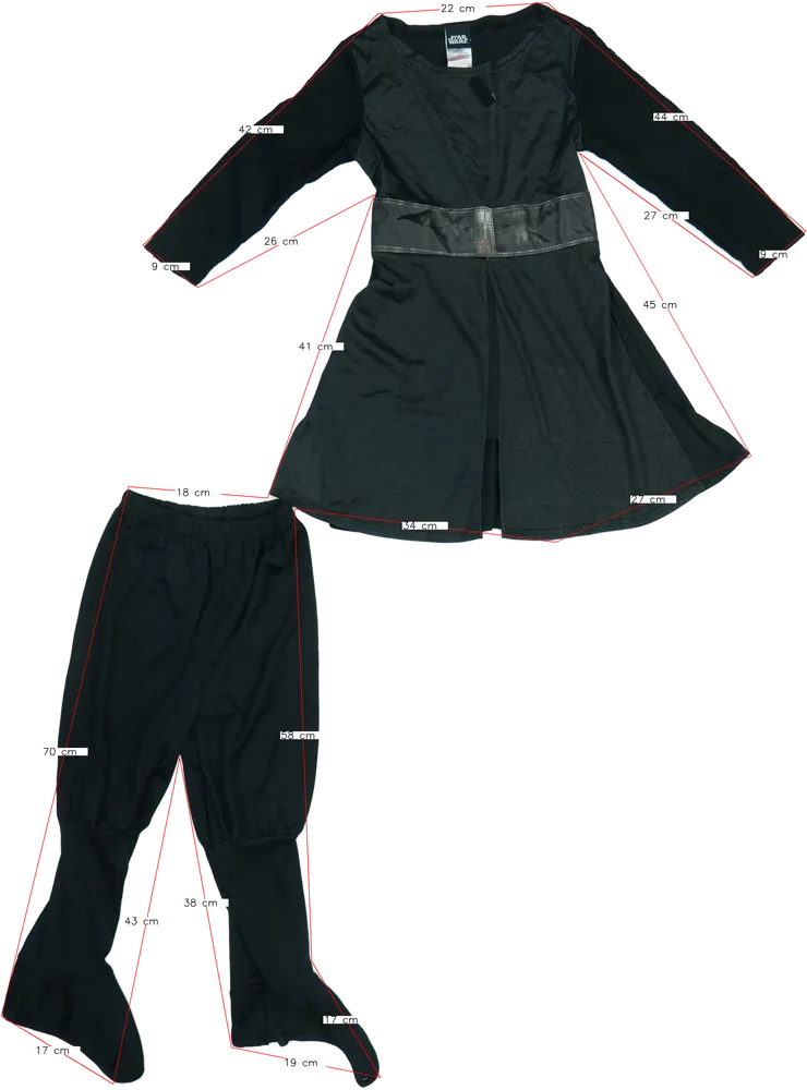 Fekete Star Wars Jelmez EU 116 / UK 6 év / US 6 év/S