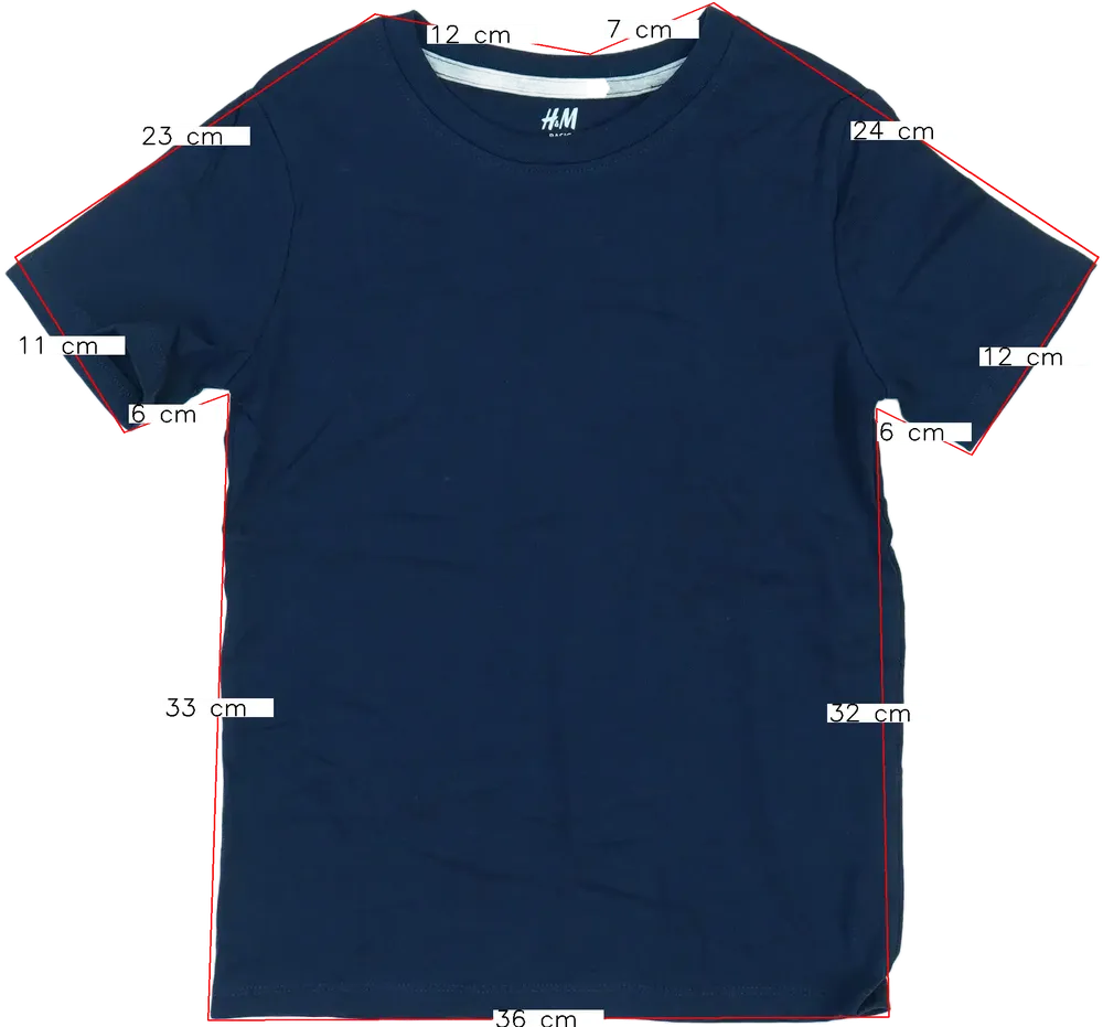 Kék H&amp;M Póló EU 134 / UK 9 év / US 9 év/L