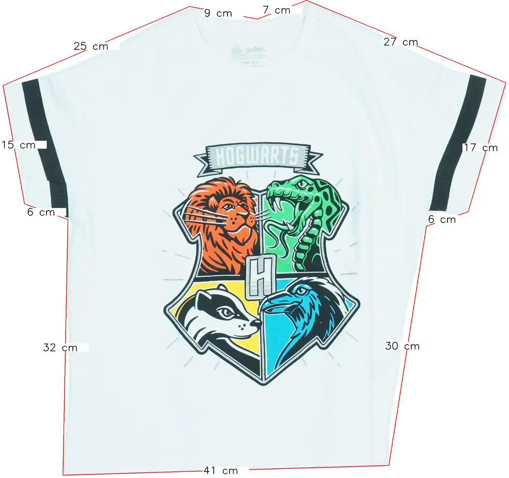 Fehér Harry Potter Póló EU 164 / UK 14 év / US 14 év/XL