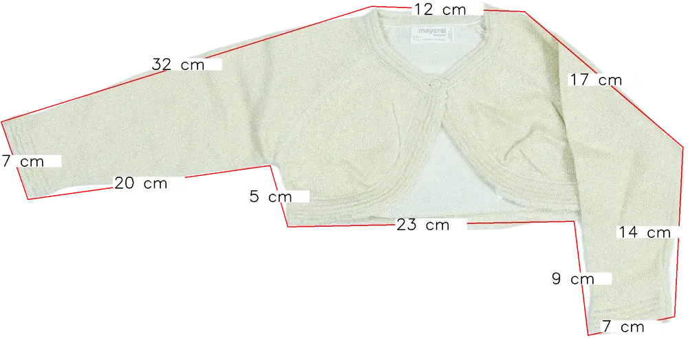 Arany Mayoral Bolero EU 74 / UK 6-9 hónap / US 6-9 hónap