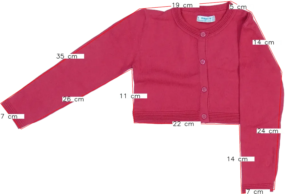 Rózsaszín Mayoral Bolero EU 104 / UK 4 év / US 4T/XS