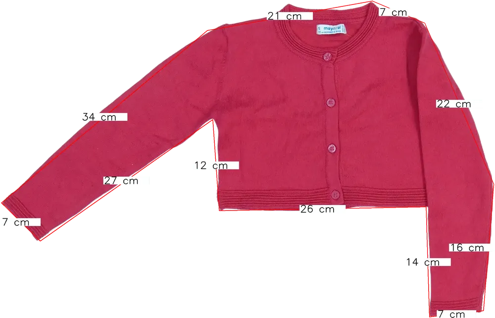 Rózsaszín Mayoral Bolero EU 110 / UK 5 év / US 5 év/XS