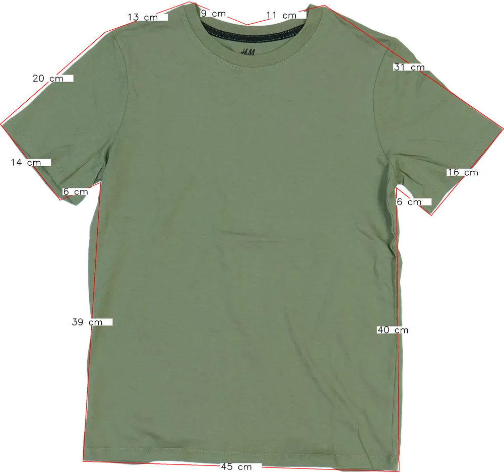 Zöld H&amp;M Póló EU 164 / UK 14 év / US 14 év/XL
