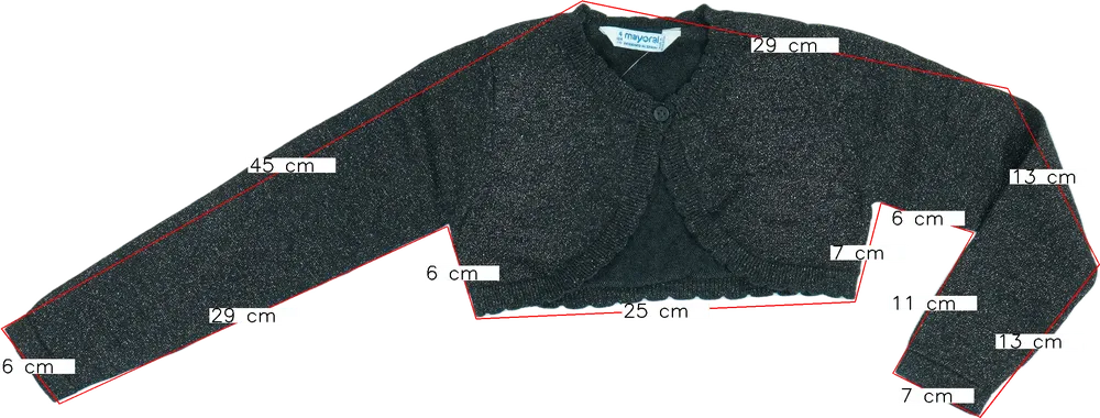 Fekete Mayoral Bolero EU 104 / UK 4 év / US 4T/XS