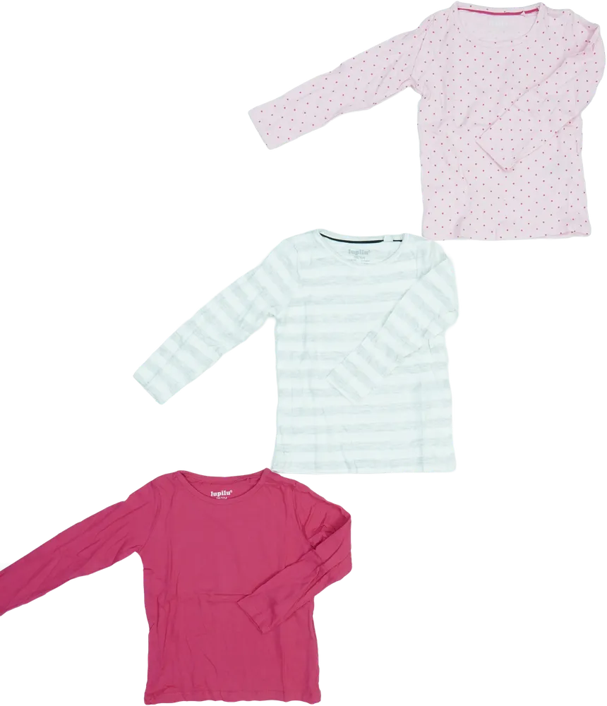 Többszínű Lupilu Csomag - Hosszú ujjú felsők EU 104 / UK 4 év / US 4T/XS